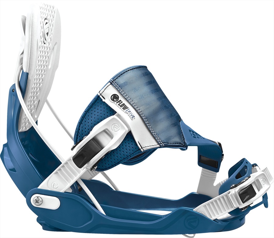 Flow Five Step In Snowboard Bindings, L, Blue, Hybrid, 2017